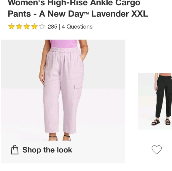 NWOT A New Day High Rise Ankle Cargo Pants - Picture 11 of 11